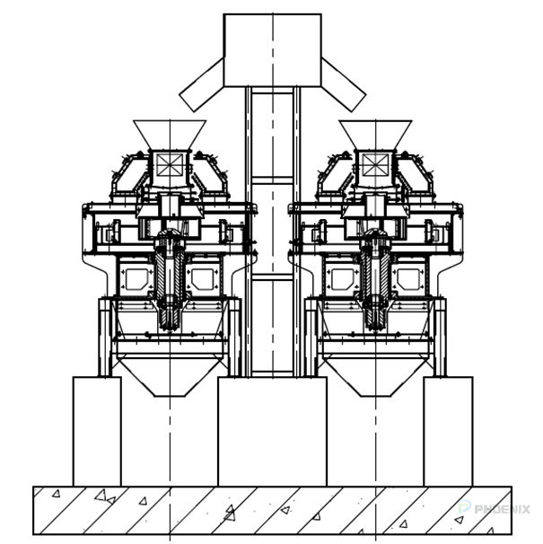 制砂整形機(jī)安裝簡(jiǎn)圖